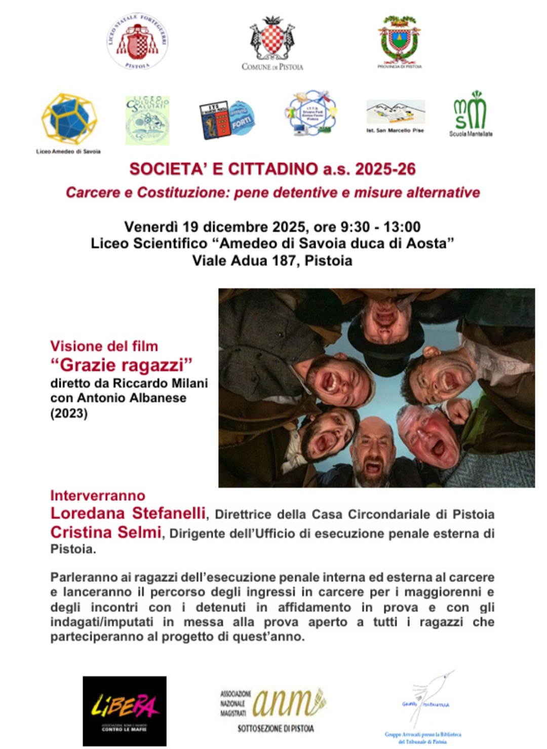 PROGETTO SOCIETร E CITTADINO. IL PRIMO INCONTRO AL LICEO SCIENTIFICO.