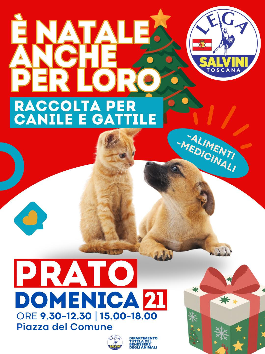 “E’ Natale anche per loro”: l’iniziativa della Lega per gli animali domestici