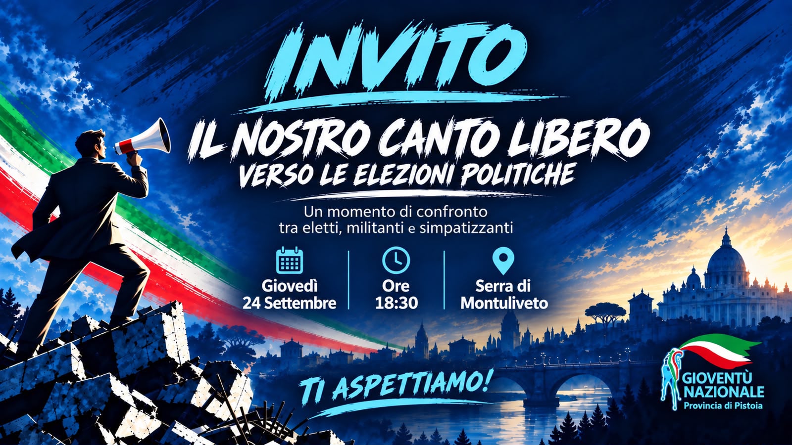Gioventรน Nazionale Pistoia, un confronto sul futuro del territorio dopo le comunali